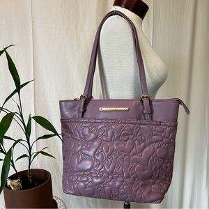 Betsey Johnson Purple Quilted Purse